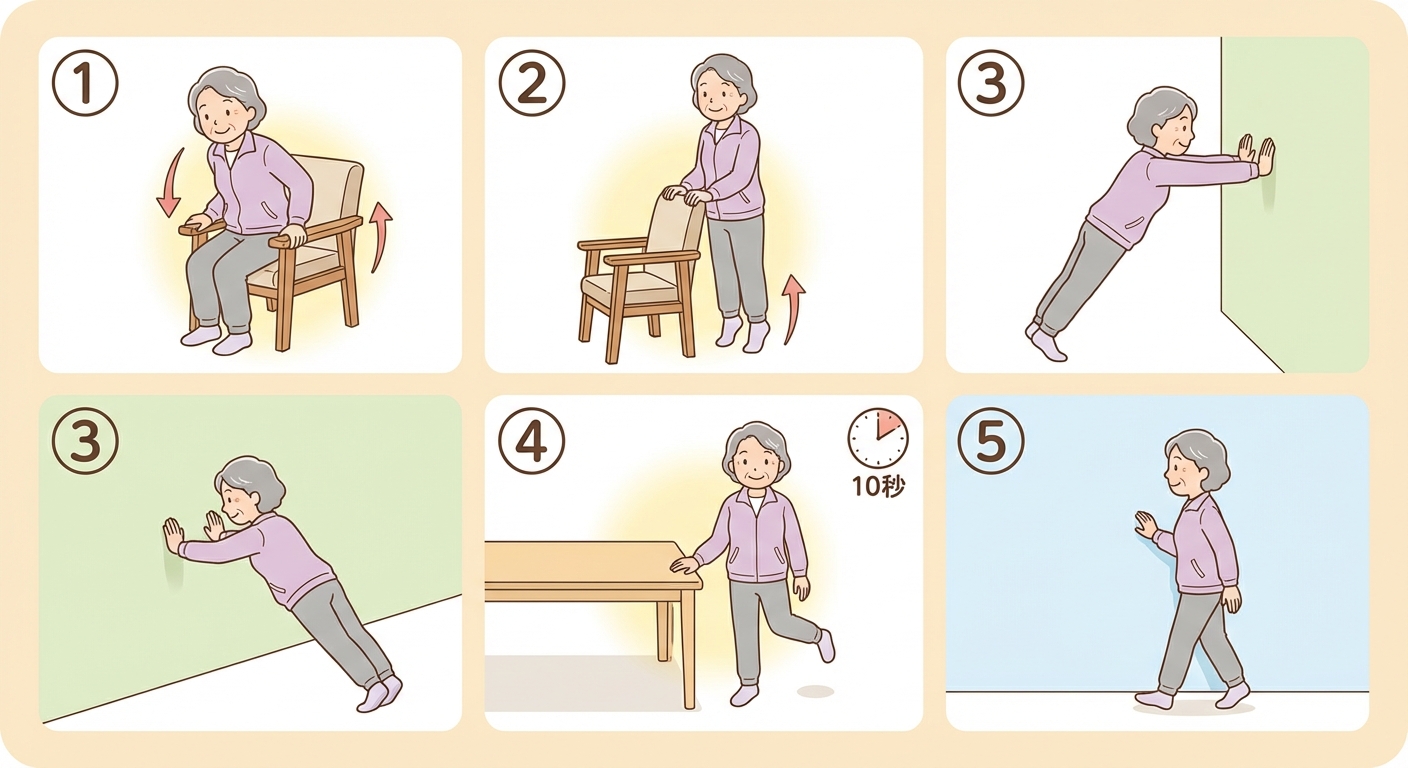 5つの家庭でできる骨活体操