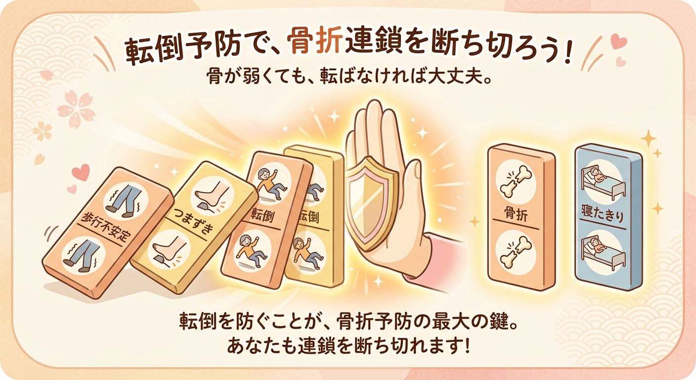 転倒予防で骨折を防ぐ