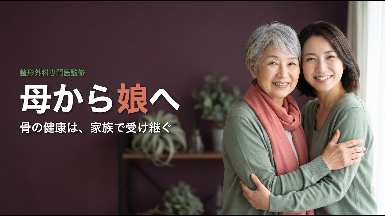 母から娘へ 家族で考える骨粗鬆症と骨の健康