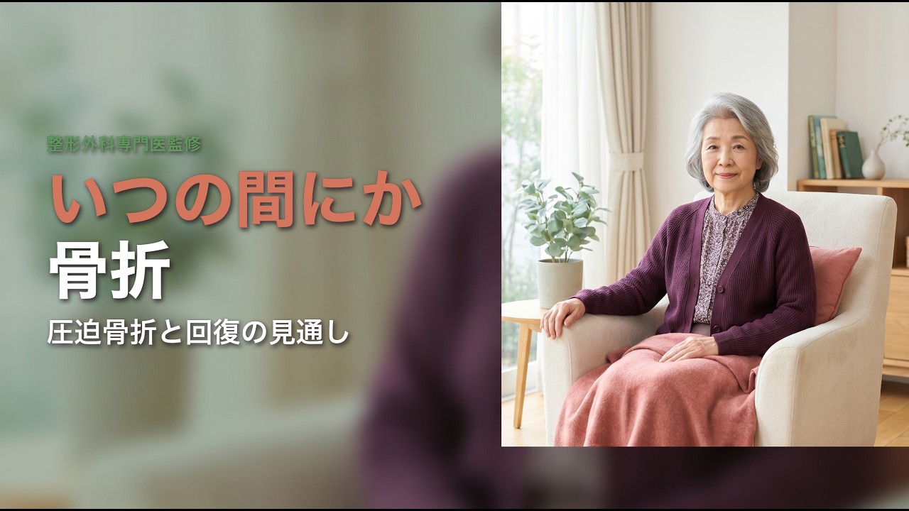 いつの間にか骨折 圧迫骨折と回復の見通し