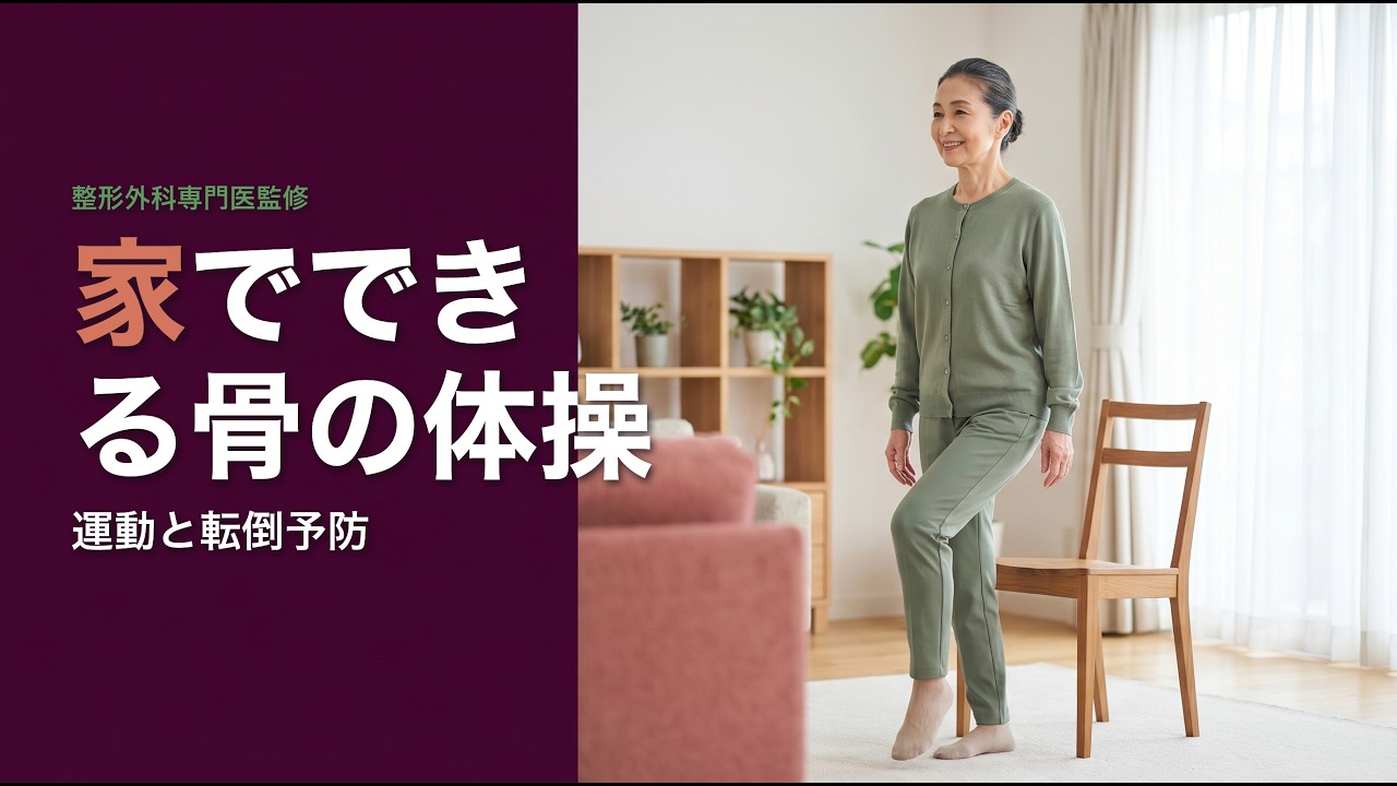 骨粗鬆症の運動と転倒予防 家でできる骨の体操