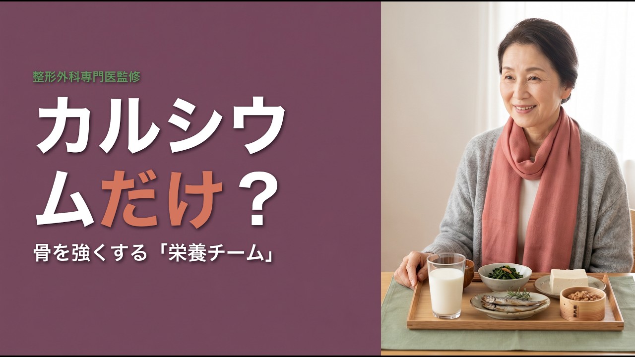 骨を強くする食事 カルシウムだけじゃない