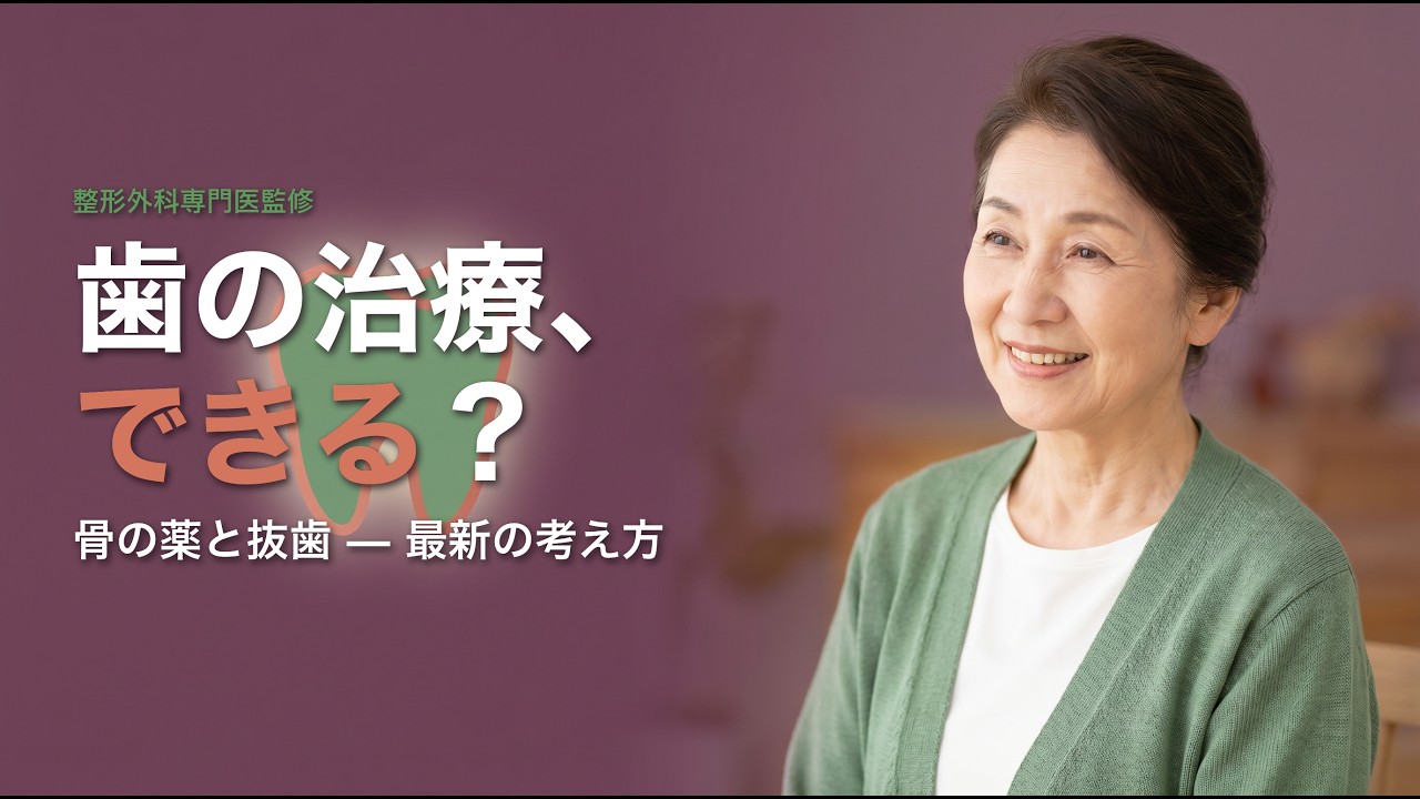 骨粗鬆症の薬を飲んでいても抜歯できる？ 歯の治療の注意点